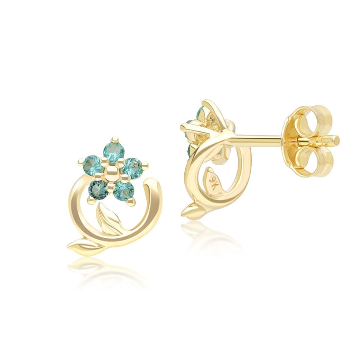 floral-vine-emerald-stud-earrings-in-9ct-yellow-gold-132e2934039 Side