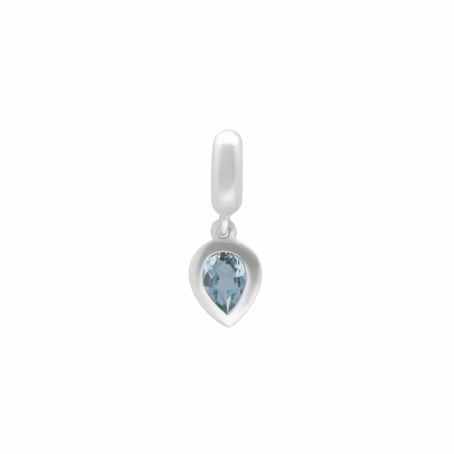 Sterling Silver Blue Topaz Charm