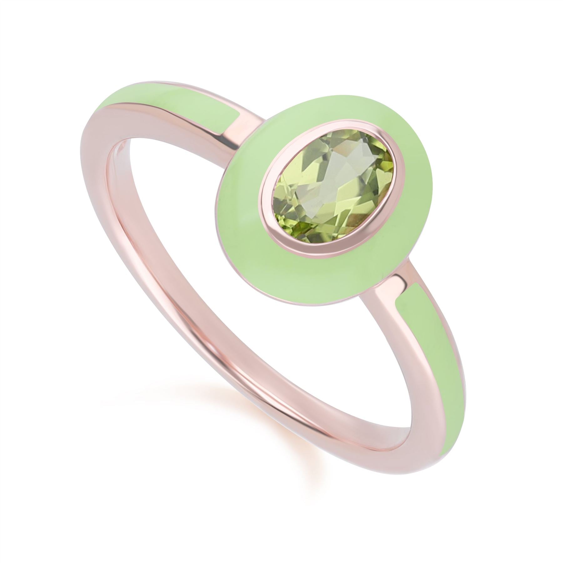 siberian-waltz-green-enamel-oval-peridot-ring-in-rose-gold-plated-sterling-silver-253r710505925 side