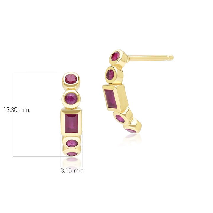 classic-ruby-half-eternity-hoop-earrings-in-9ct-yellow-gold-135e1885029 Flatlay