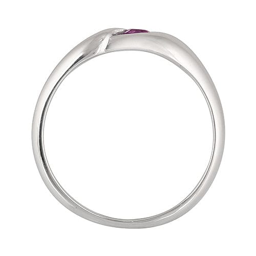 Classic Oval Amethyst Ring in 925 Sterling Silver - Gemondo