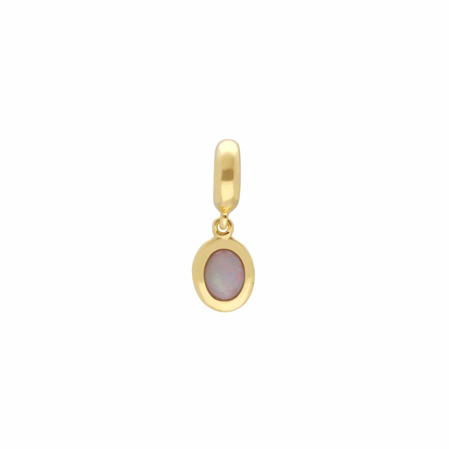 270D004101925 Achievement 'Karmic Reflection' Gold Plated Opal Charm 1