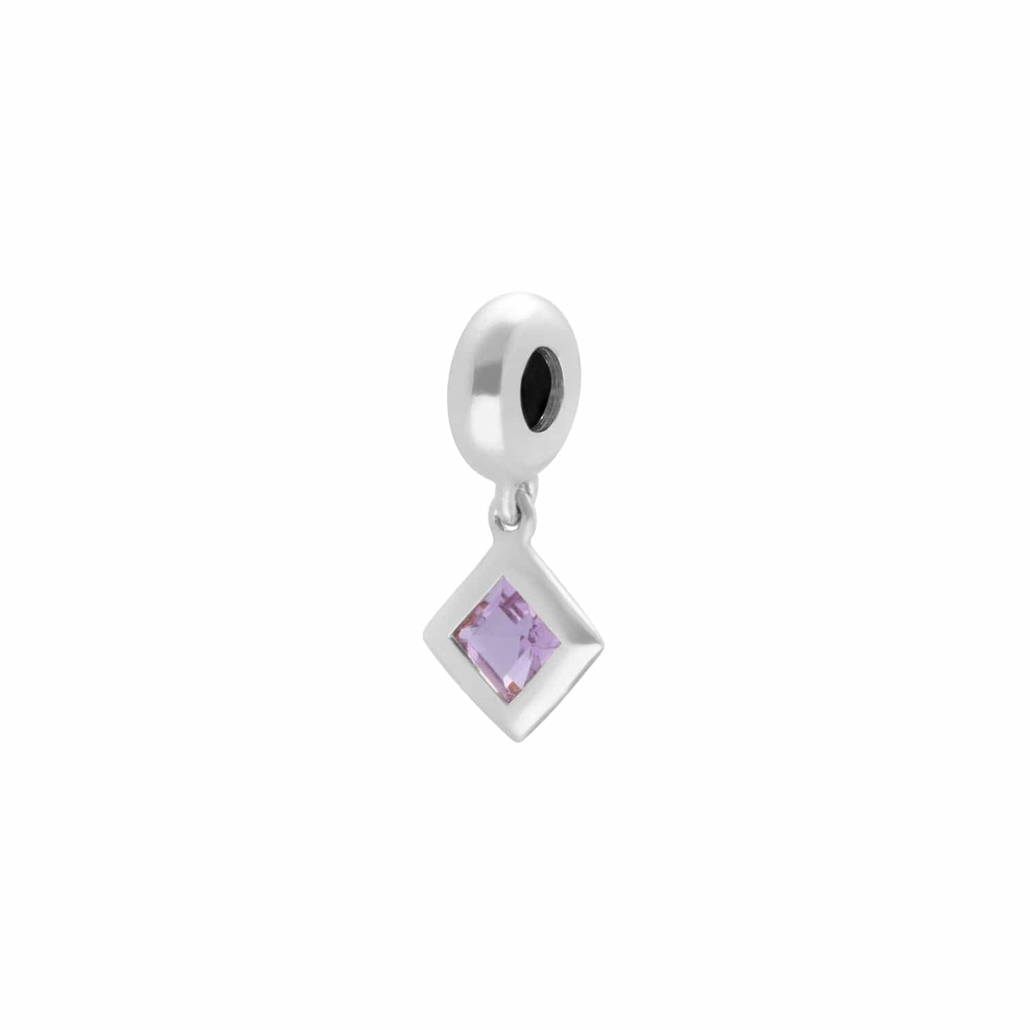270D004302925 Achievement 'Climber Stone' Sterling Silver Pink Amethyst Charm 3