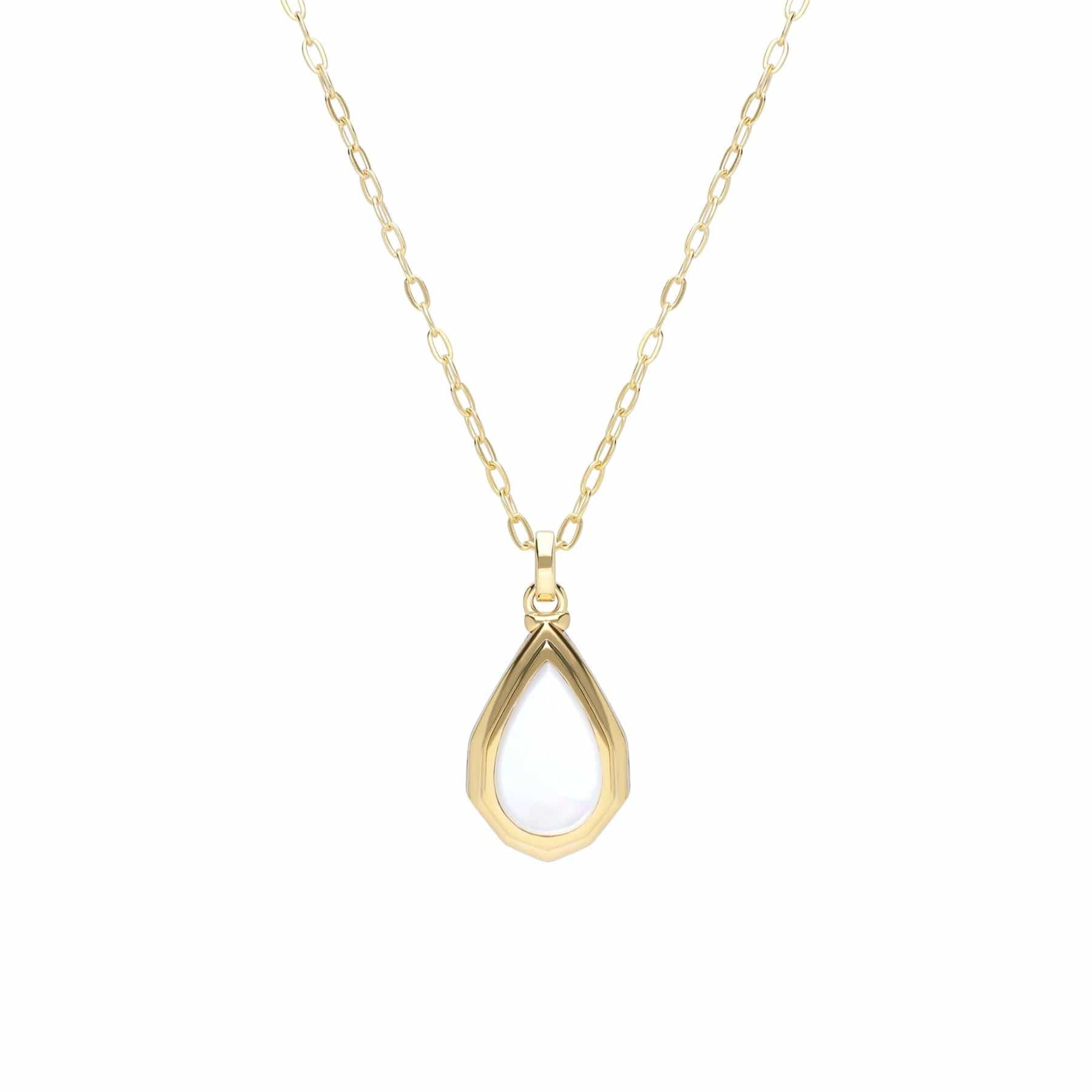Gemondo Bona Fide Pear Cut Mother of Pearl Locket