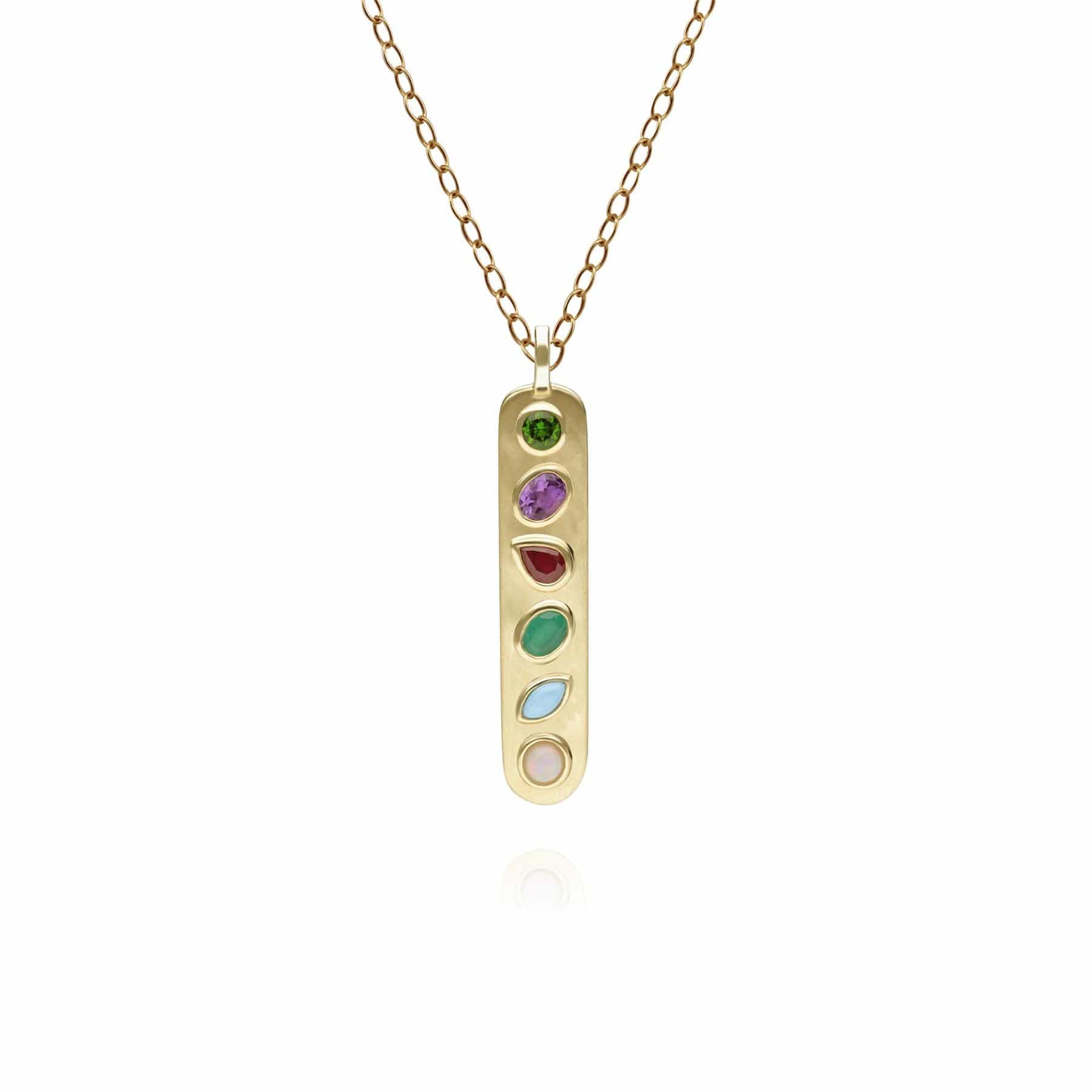 Coded Whispers 'Dare To' Acrostic Gemstone Pendant