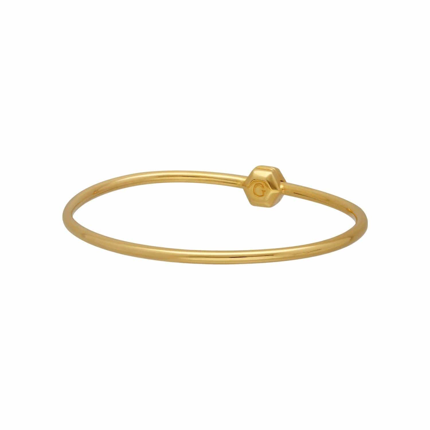 201B098801925 HS Achievement Bangle in Gold Plated Sterling Silver Small 3